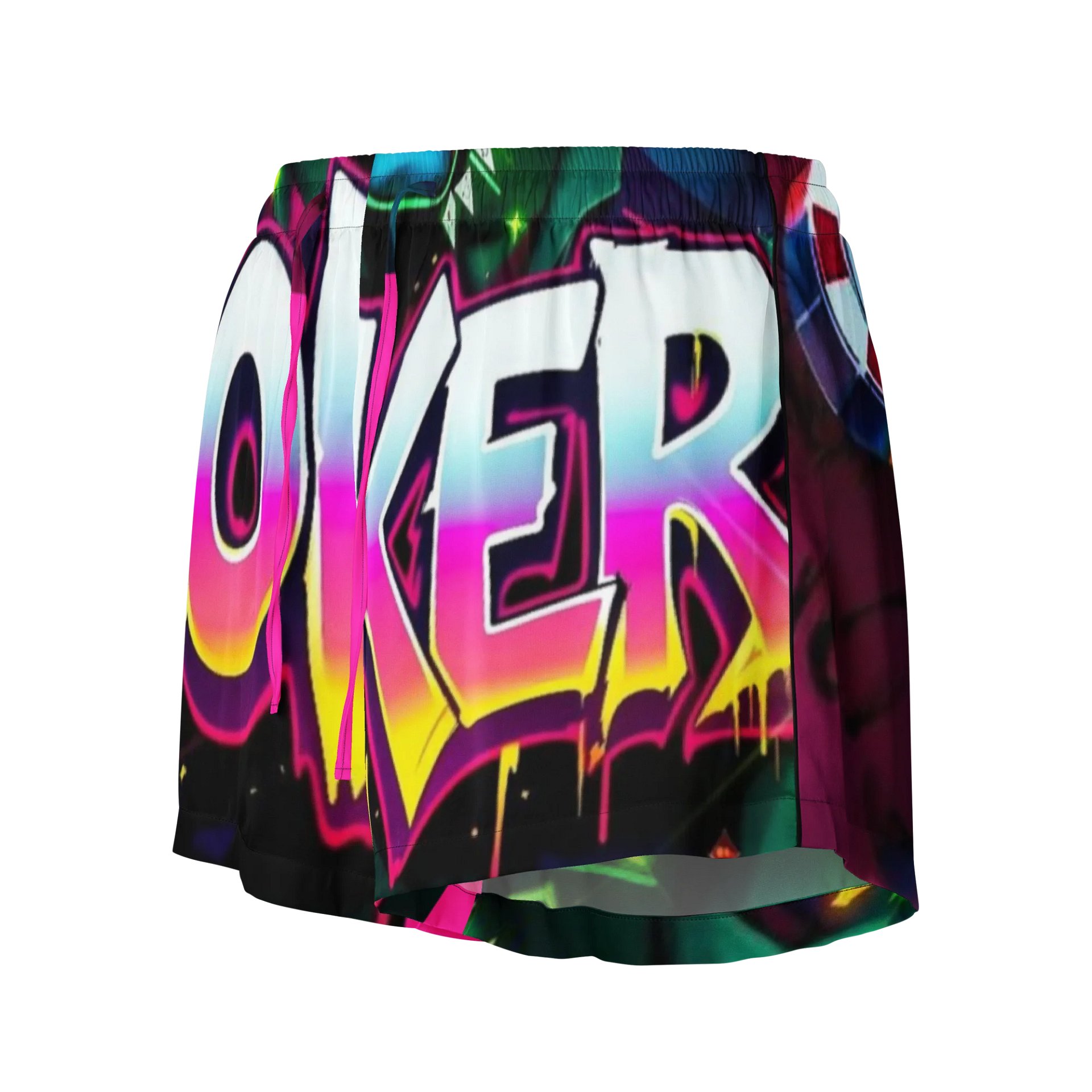 women's Joker Graffiti Lounge Shorts – Neon Street Art product image (3)