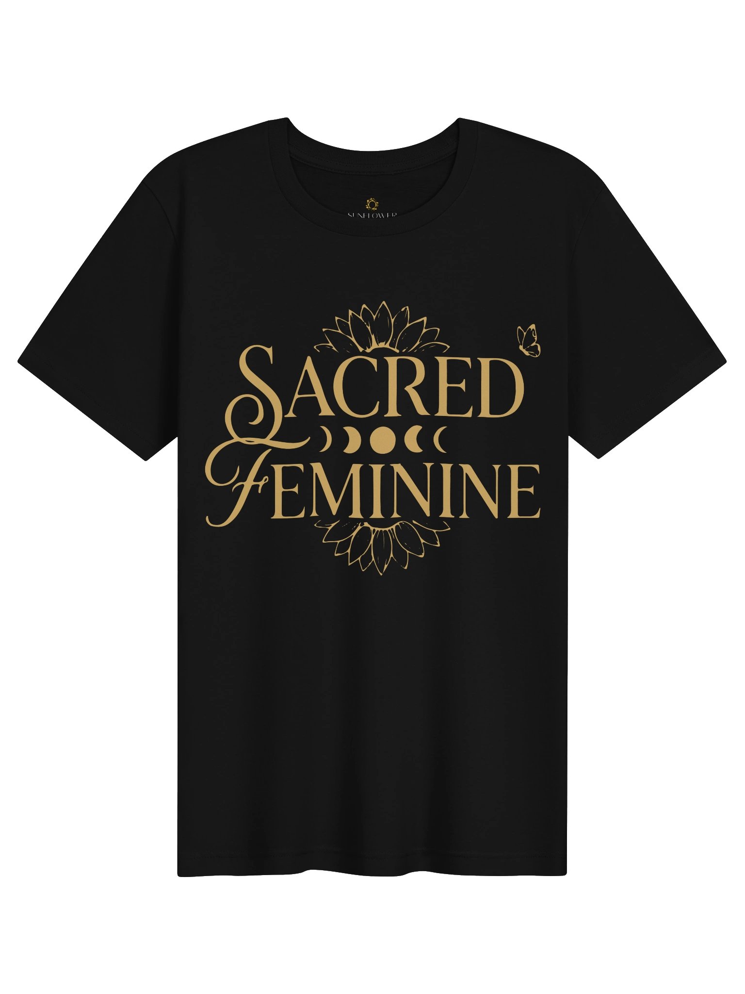 Sacred Feminine Women’s Organic Cotton T-Shirt | Sunflower Dream Creation product image (1)
