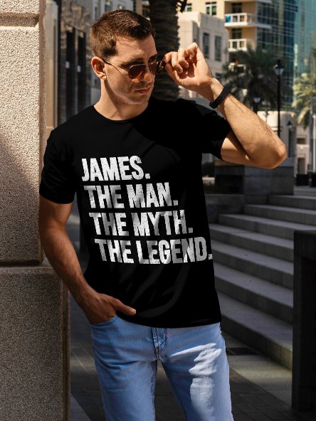 James – The Man. The Myth. The Legend. | Premium Name T-Shirt product image (1)