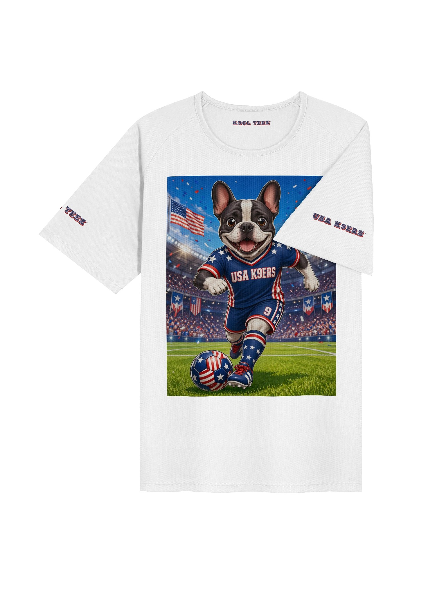 USA K9ERS Soccer French Bulldog Unisex Sports Jersey product image (4)
