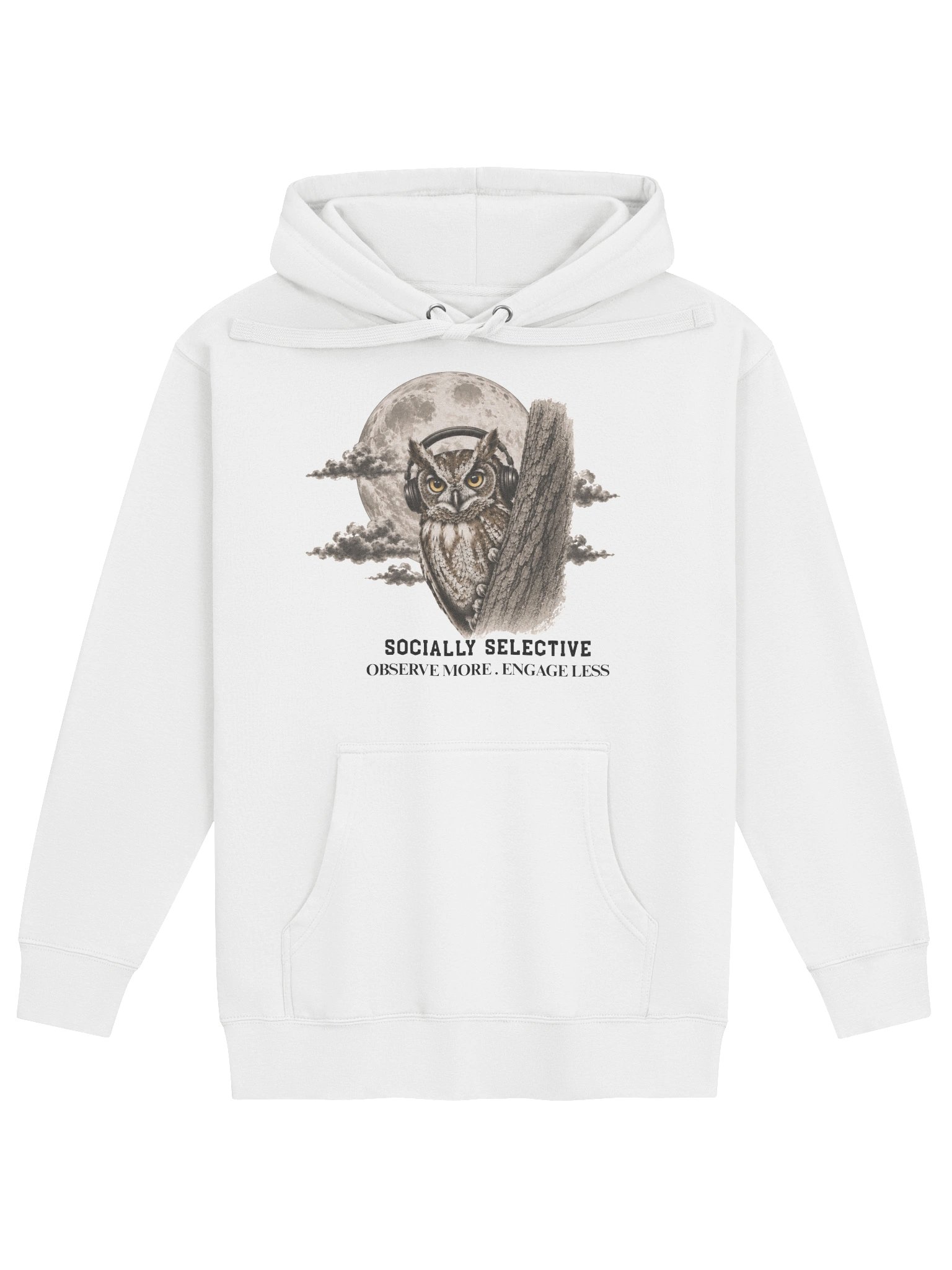 Socially Selective | Owl Hoodie product image (4)