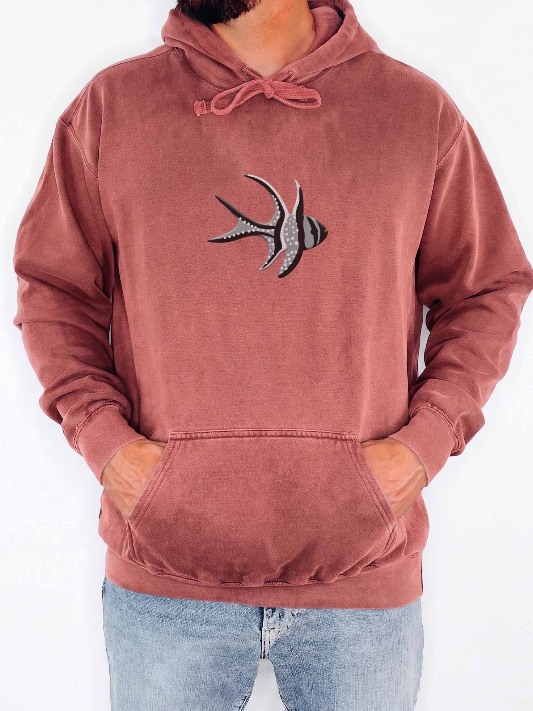 Banggai Cardinalfish Premium Hooded Sweatshirt (Embroidered) for Reef and Marine Aquarium Lovers product image (2)