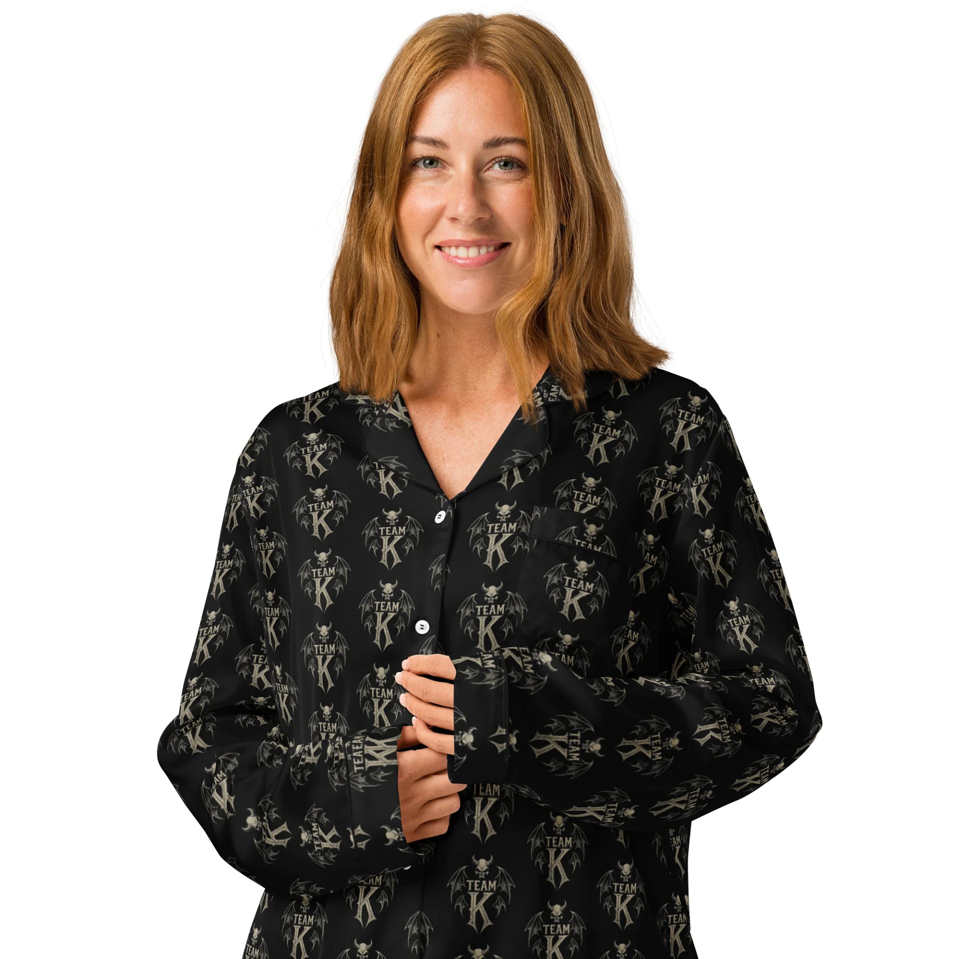 Team K V-3 Women's Long Sleeve Pajama Top product image (3)