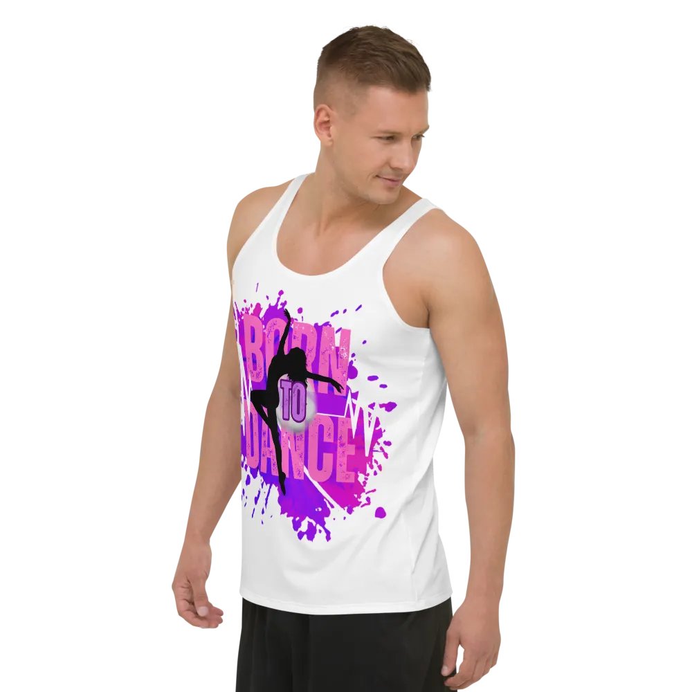 Born to Dance Her Silhouette Energetic Vibes Full Print Tank product image (9)