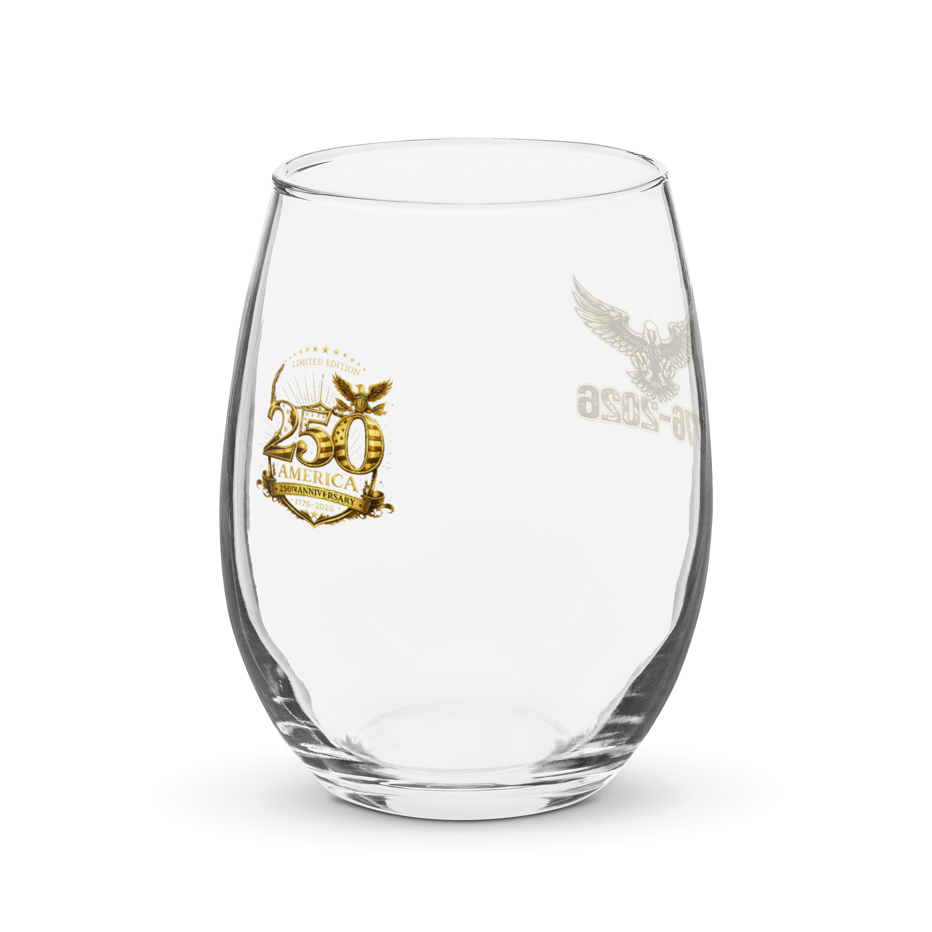 America 250 Anniversary Eagle Stemless Wine Glass product image (1)