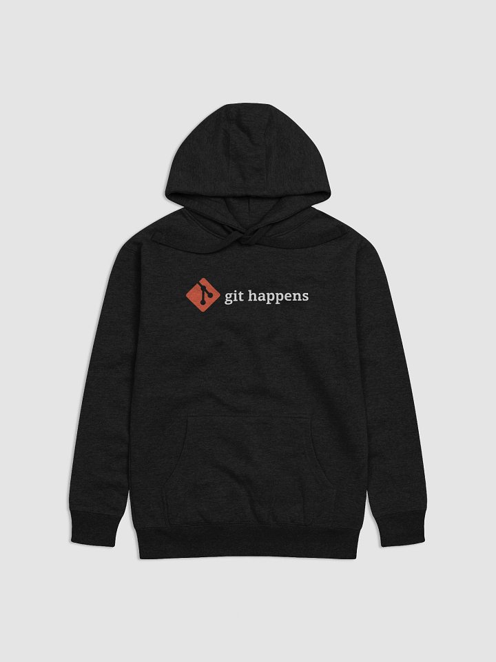 Git Happens T-Shirt – Developer Life, One Commit at a Time - Unisex Premium Hoodie product image (4)