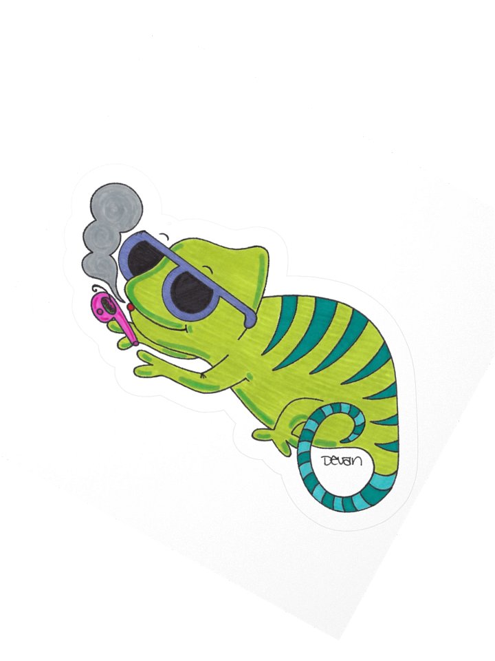 Stoner Iguana Sticker product image (2)