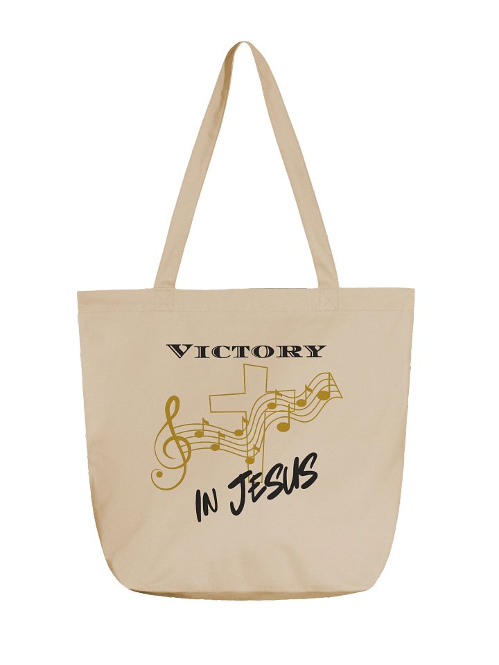"Victory in Jesus" Musical Hymn Christian Tote Bag product image (1)