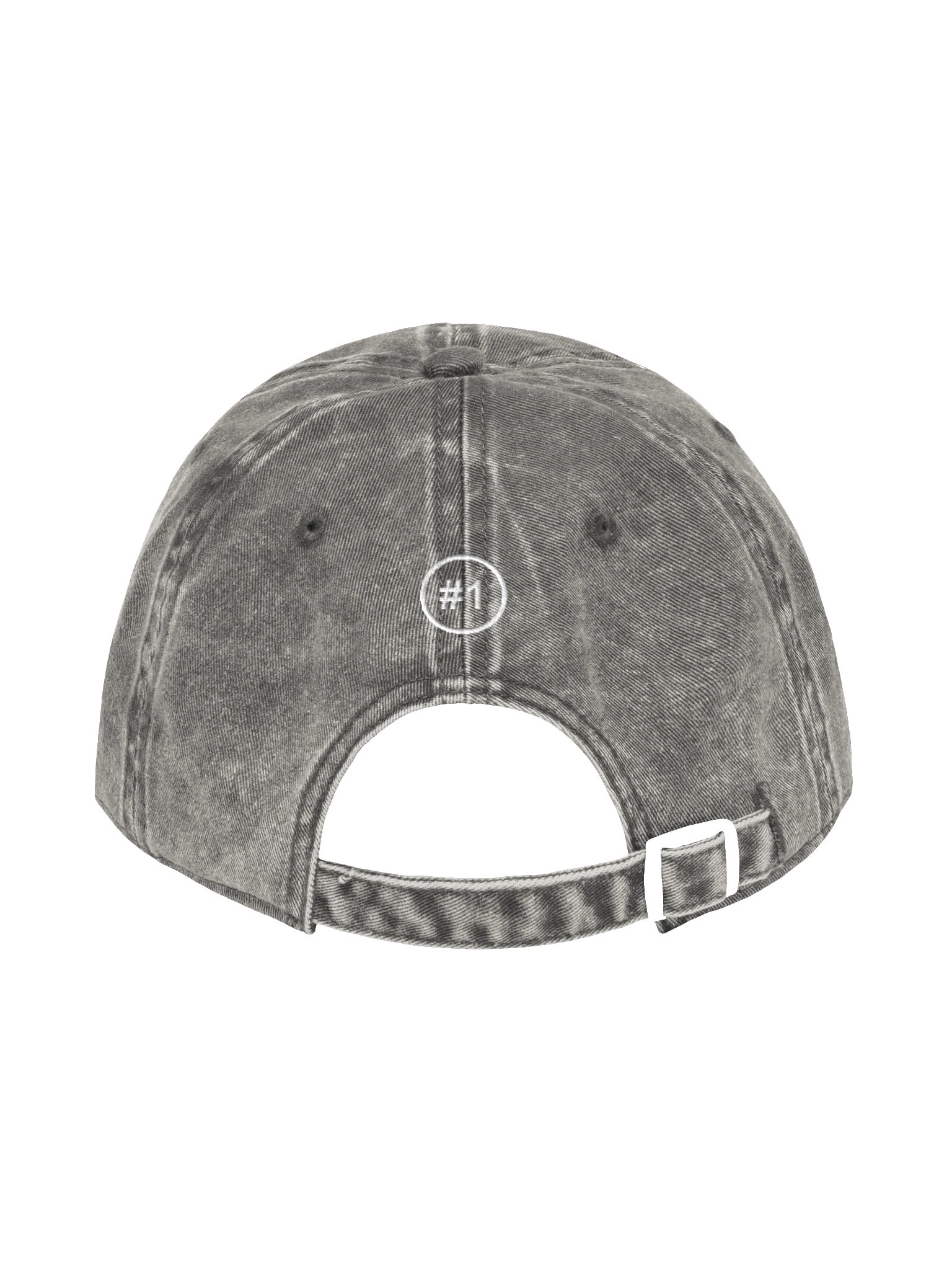 #1 Dad Charcoal Vintage Wash Dad Hat product image (2)
