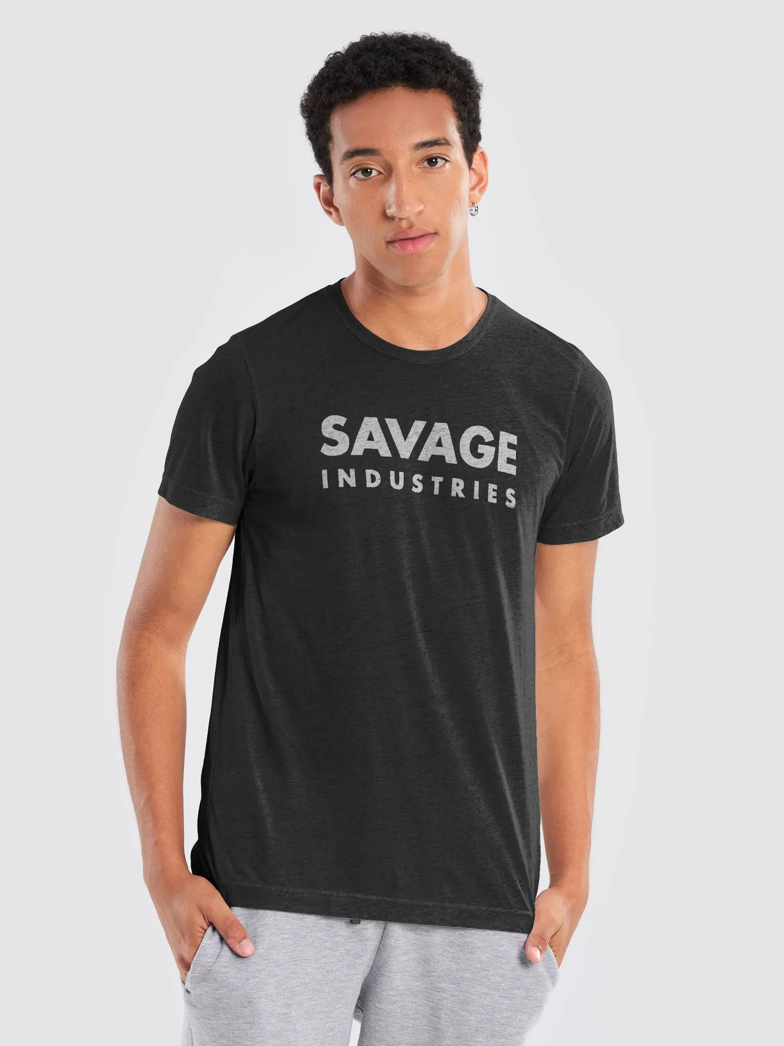 Savage Industries (Black) (Tri-blend Tee) product image (28)