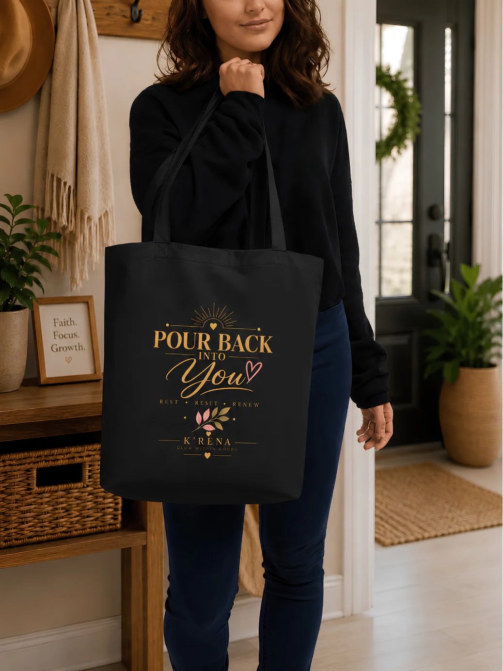 Pour Back Into You Tote Bag | Self-Care Everyday Tote product image (1)