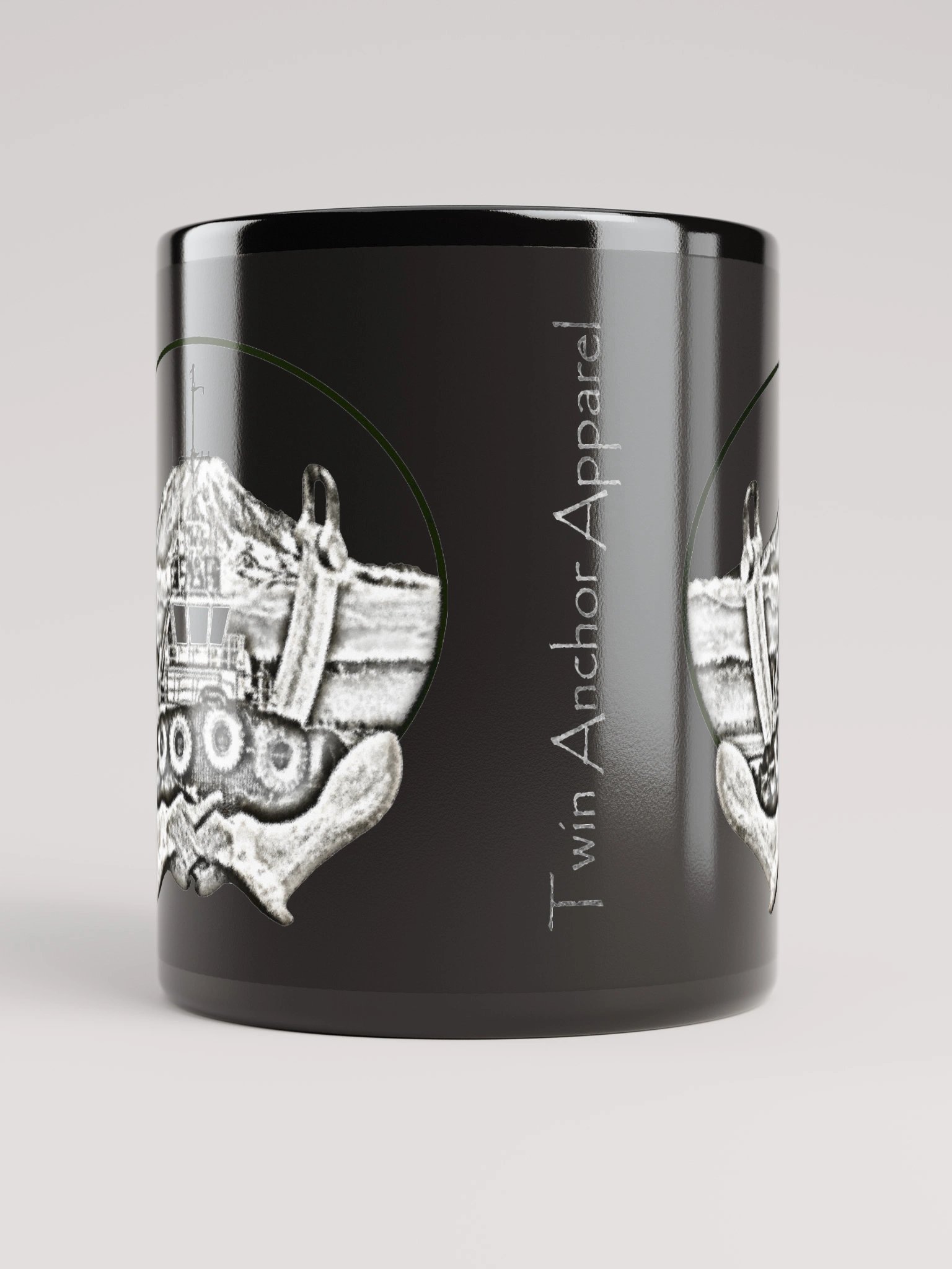 Twin anchor Mount Rainier Marshall Foss - Ancher Tug Mug 11oz & 15oz product image (5)