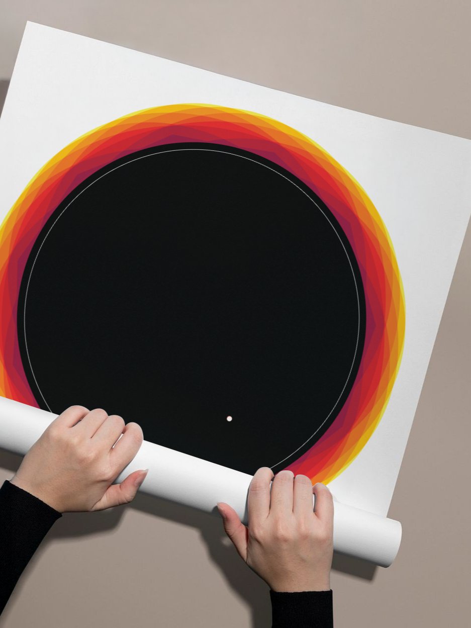 "GARGANTUA" Blackhole Print Poster (Unframe) product image (37)