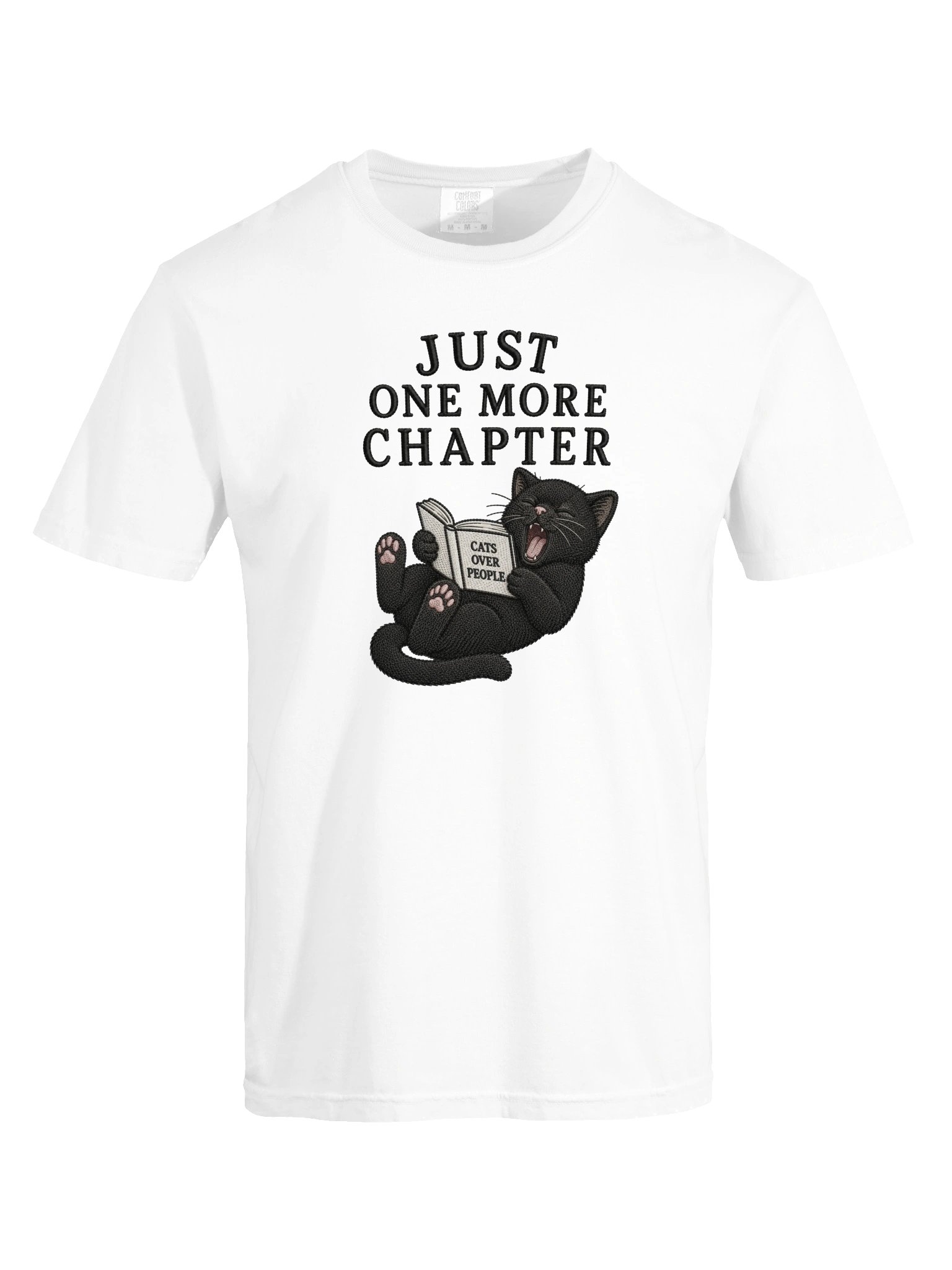 Just One More Chapter Cat Book Lover Comfort Colors Tee product image (5)