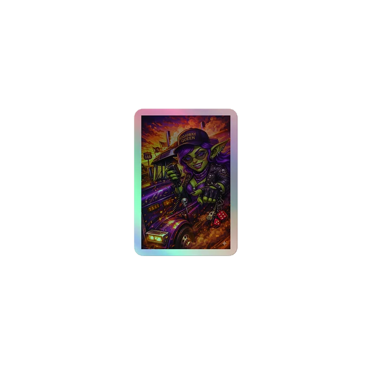Highway Queen Holographic Sticker Sheet product image (1)