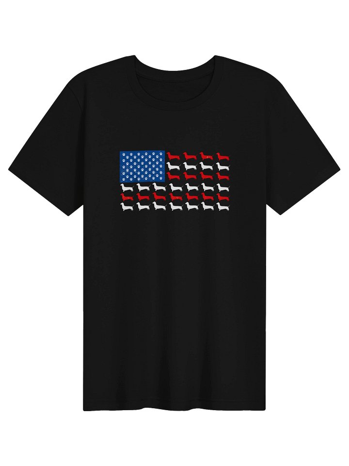 Patriotic Dachshund T-Shirt – Red White & Blue Doxie Tee product image (1)