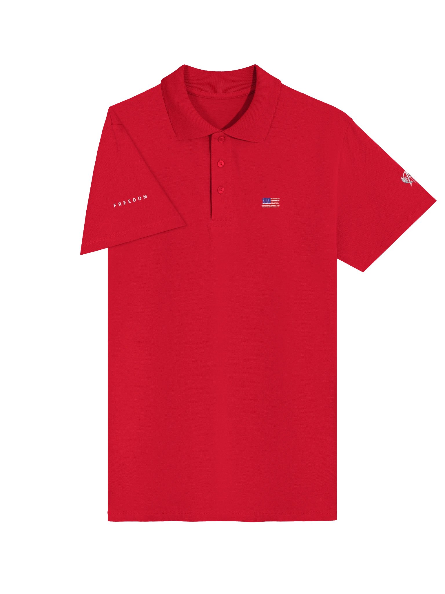 Low Key Freedom Polo American Flag product image (3)