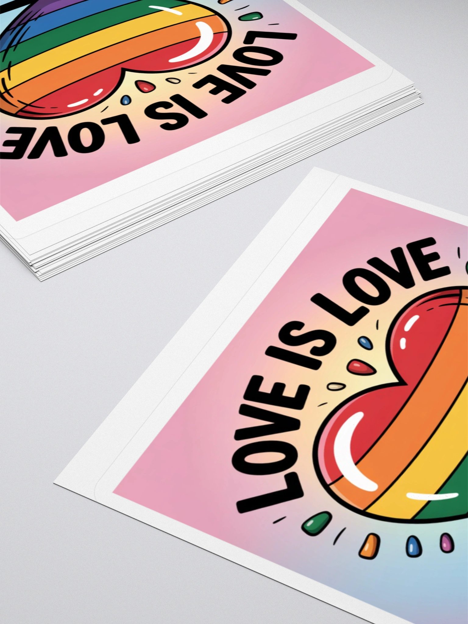 Love Is Love Rainbow Heart Sticker product image (11)