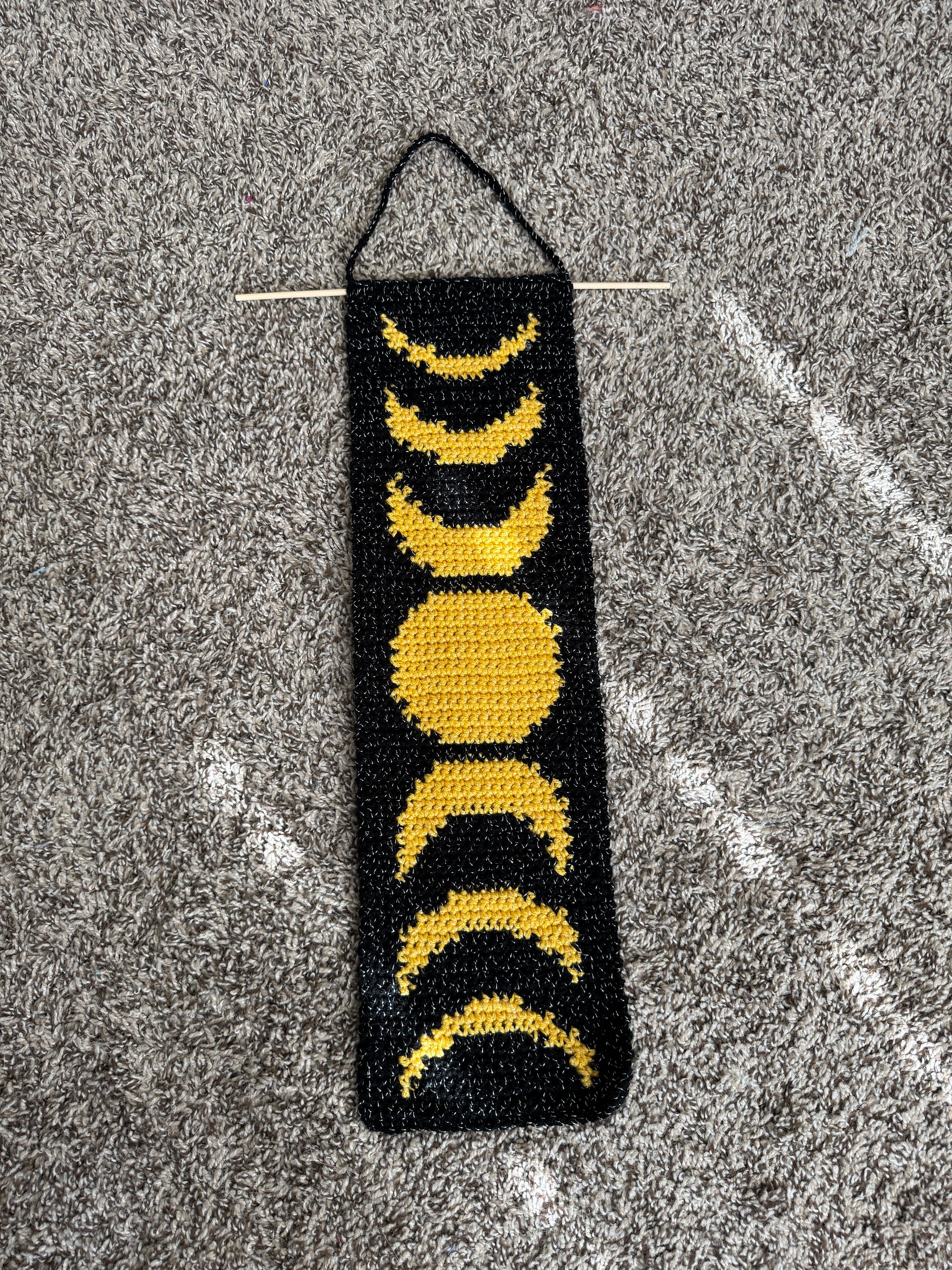 Celestial Moon Phase Crochet Tapestry Pattern product image (3)