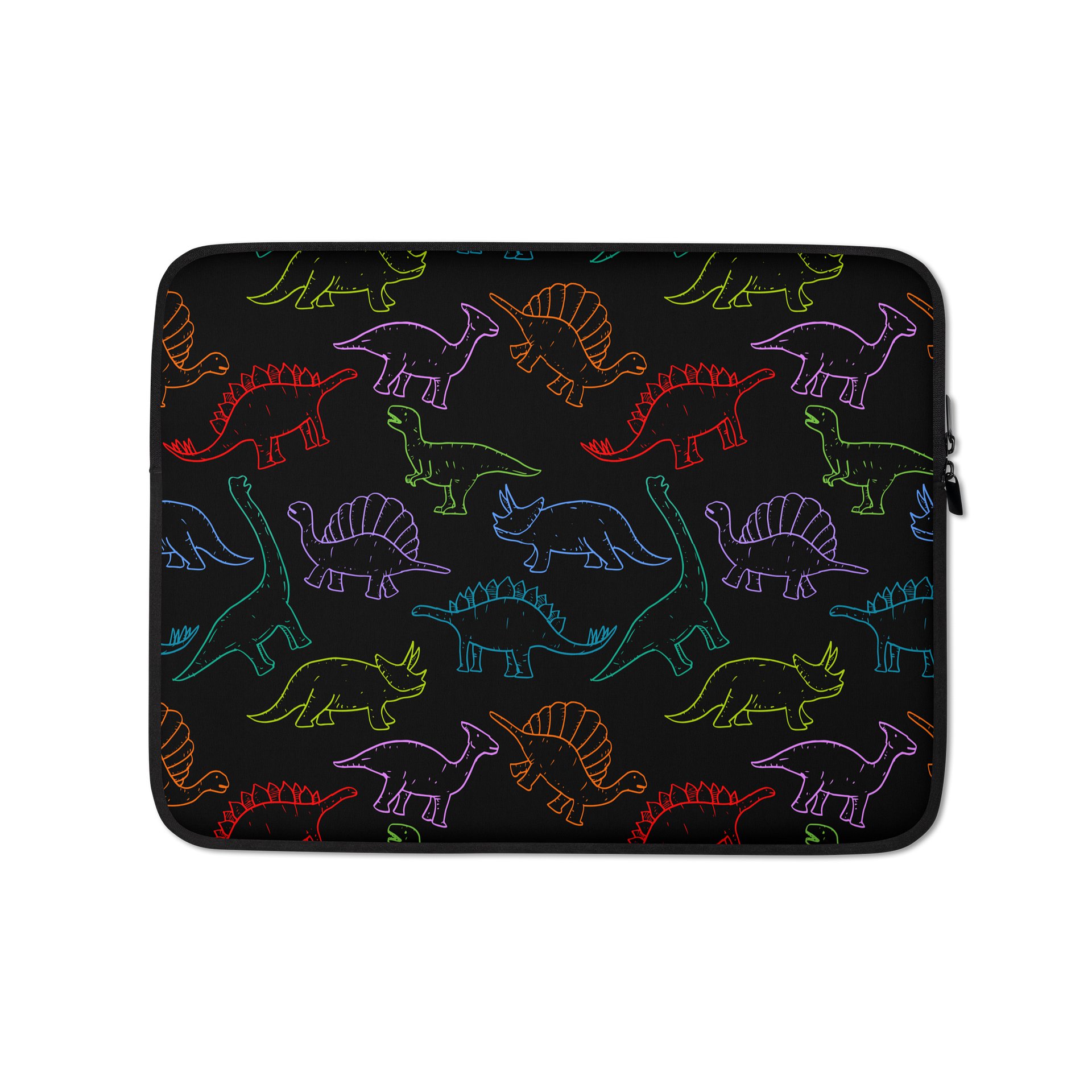 Neon Dinosaur Laptop Sleeve product image (1)