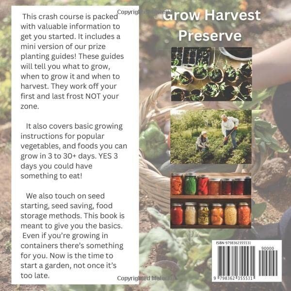 Apocalyptic Gardening, Food in 3 to 30 days, Crash course in survival gardening product image (2)