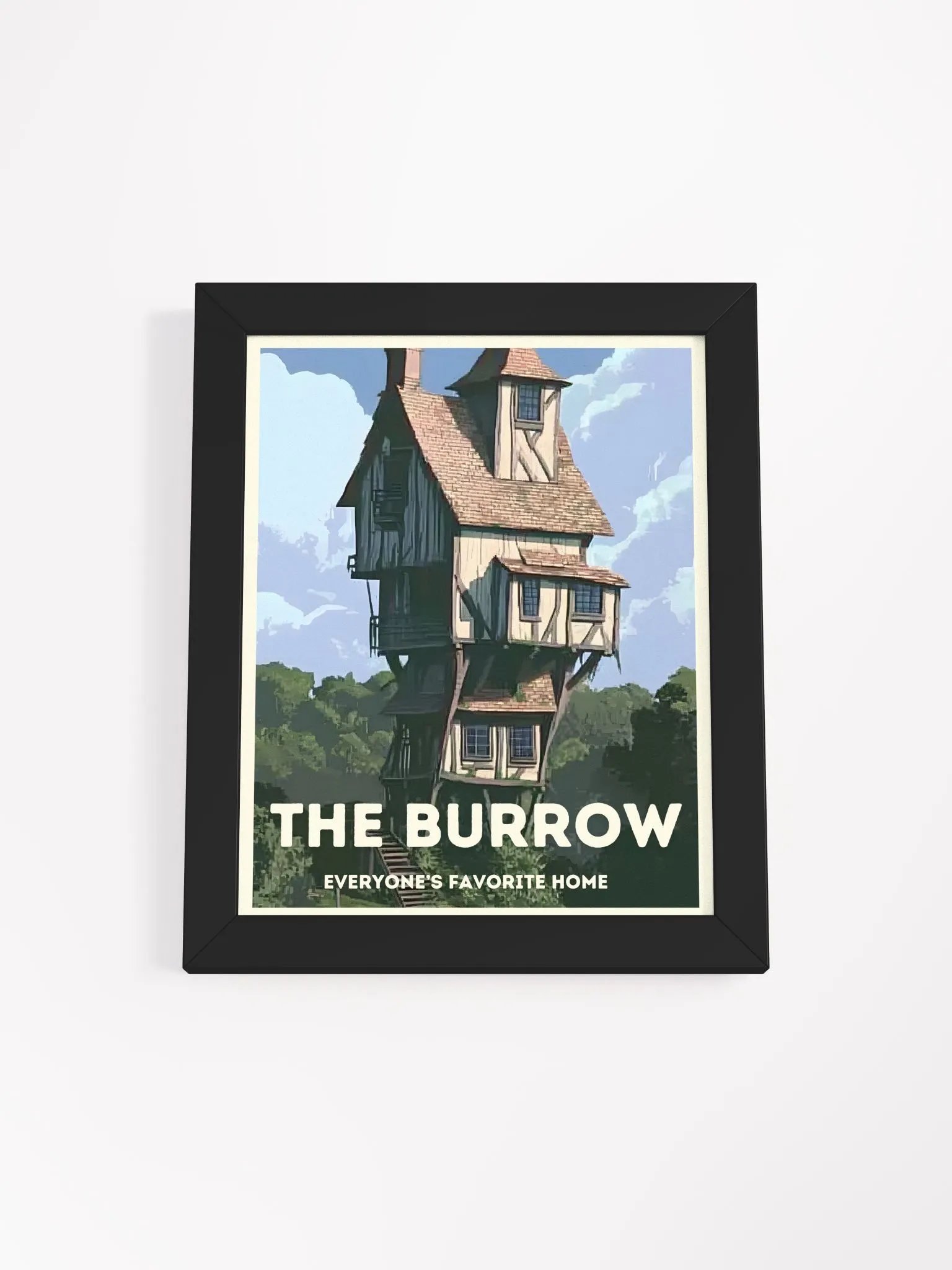 Magical Home Burrow Vintage Travel Poster product image (1)