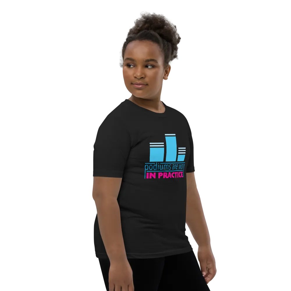 Podiums Are Won In Practice Kids Tee: Blue & Pink product image (11)