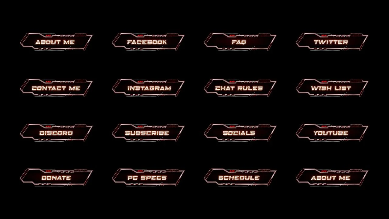 Speedy Orange Twitch Panels product image (2)