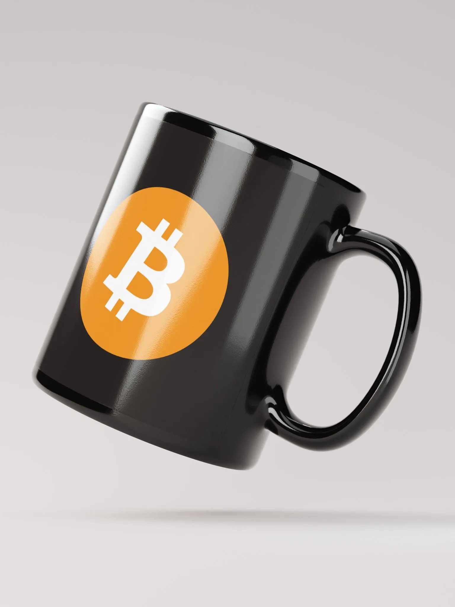 Bitcoin Logo Black Mug product image (1)