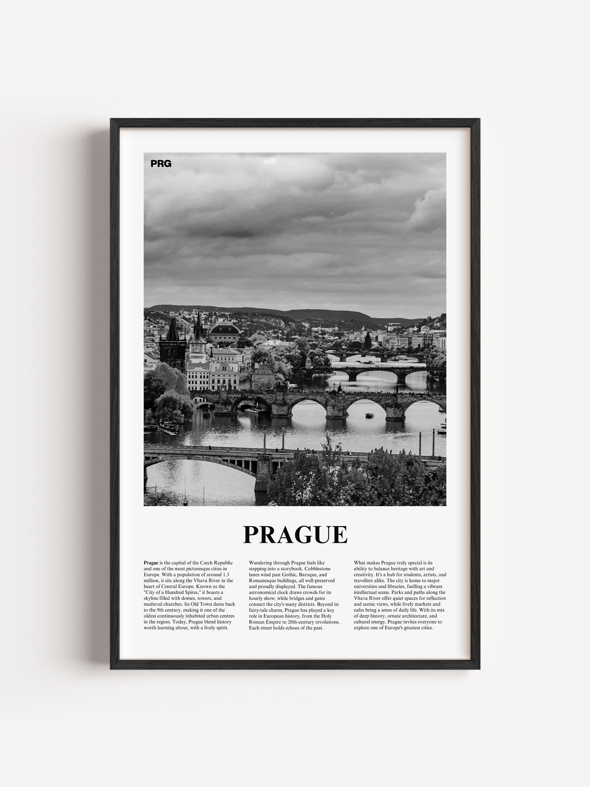 Prague 04 Newspaper Poster | Framed product image (5)