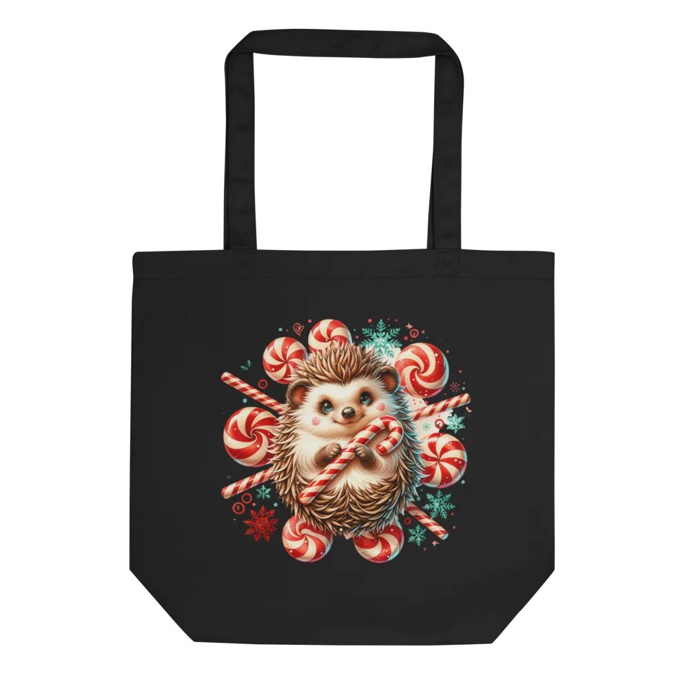 Eco-Friendly Totoe Bag - Christmas Baby Hedgehog product image (2)