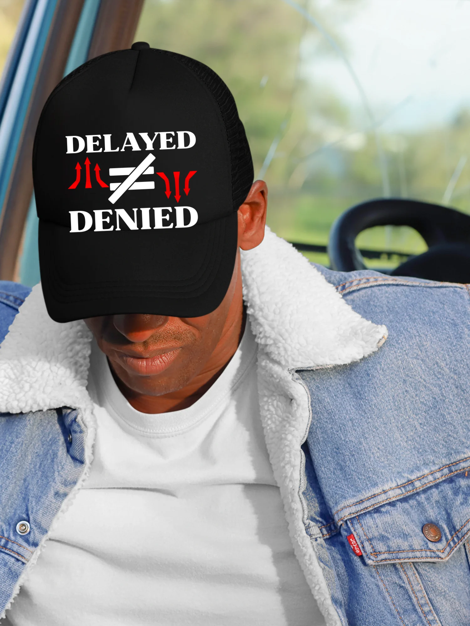 Delayed Not Denied Foam Trucker Hat. product image (1)