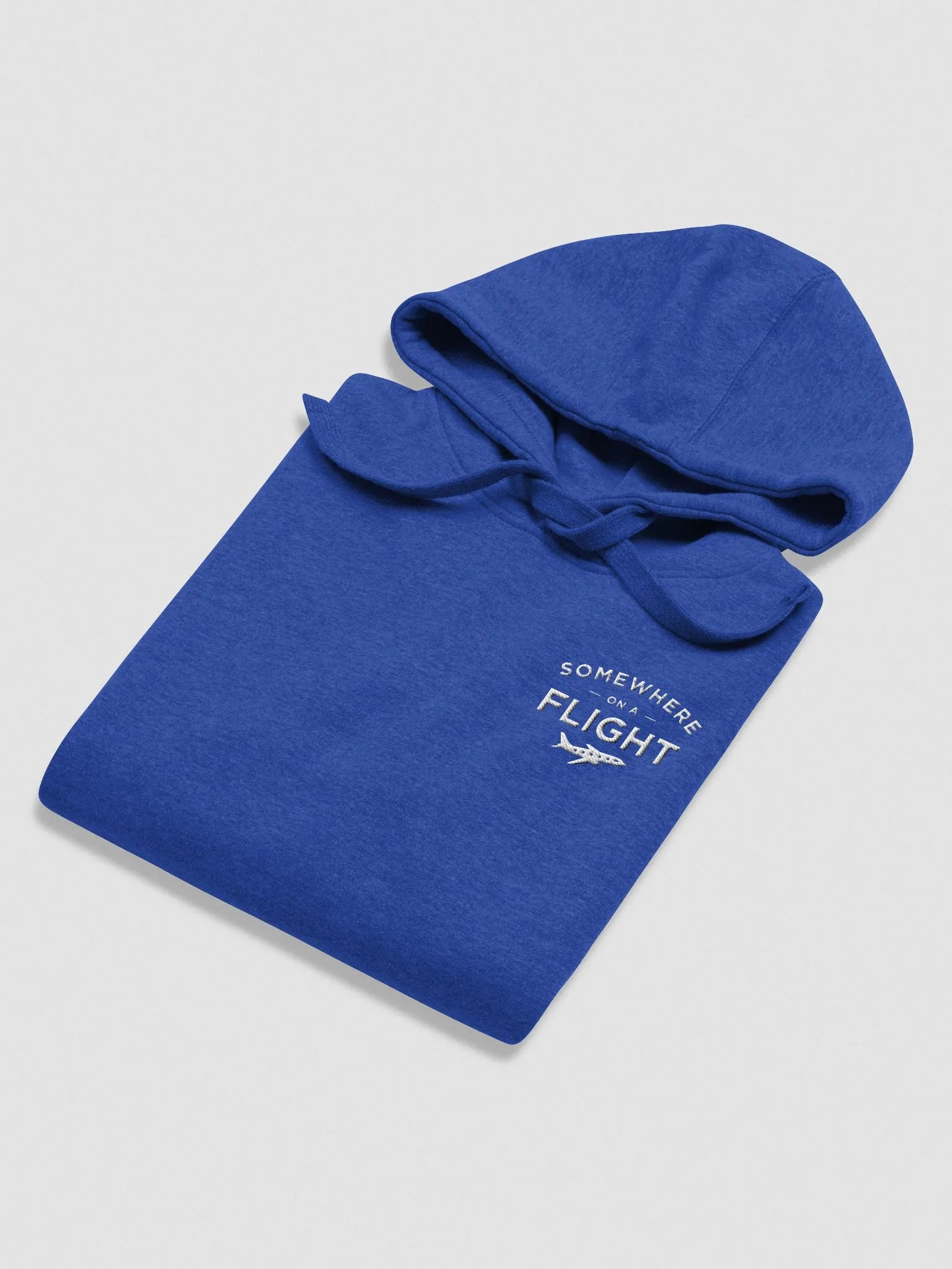 Somewhere on a Flight Premium Embroidered Hoodie product image (37)