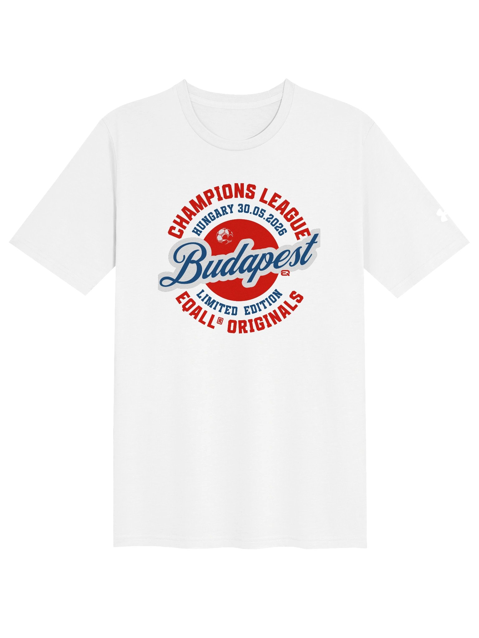 EQALL® ft. Under Armour® Unisex Athletic Tee_Champions League_Red Blue product image (1)