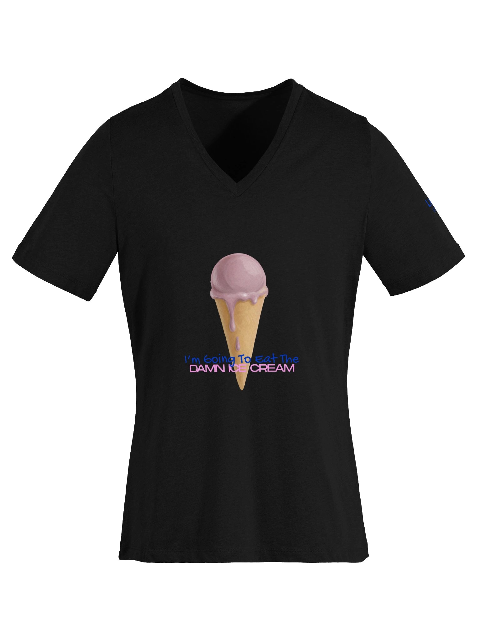 LX Vibes V- Neck T-Shirt Eat The Ice Cream product image (15)