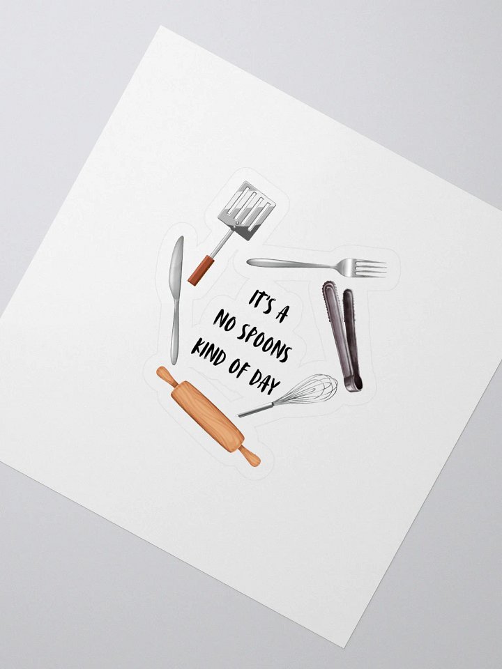 Sticker - It's a No Spoons Kind Of Day product image (2)