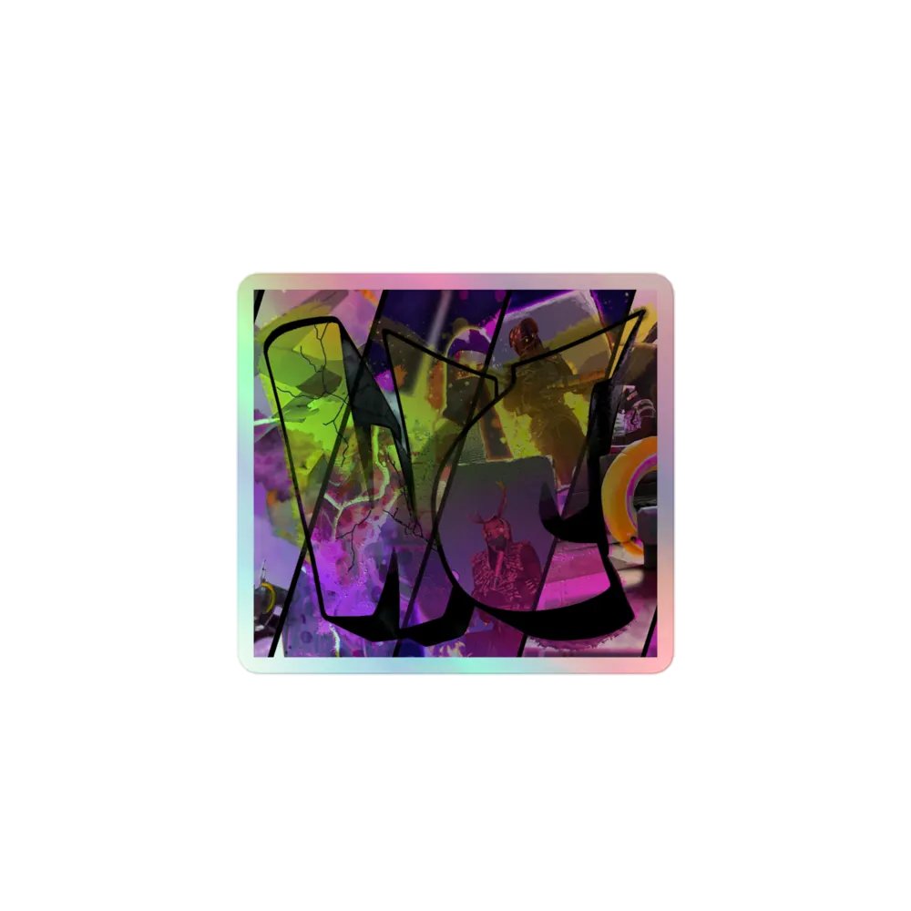Holographic Sticker - WC product image (1)