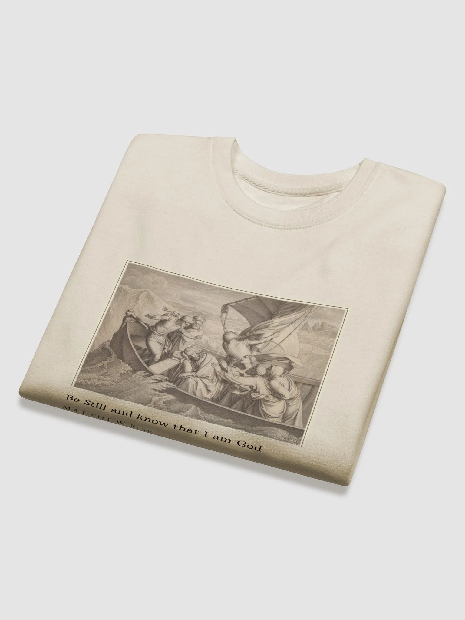 Be Still Long-Sleeve Crew-Neck unisex product image (4)