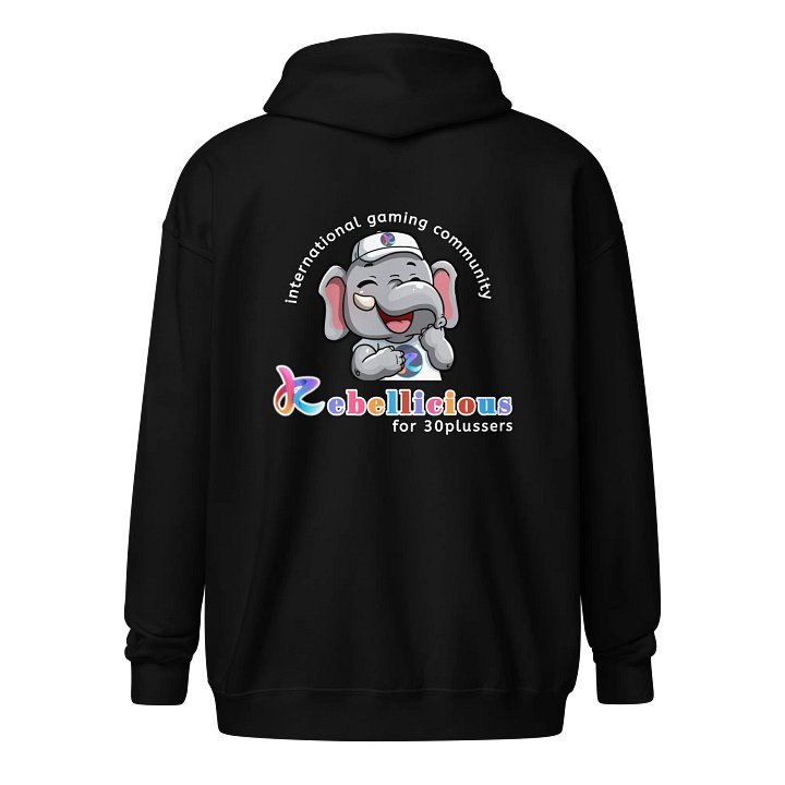 Zip Hoodie Laughing Rebelphant Backside print product image (1)