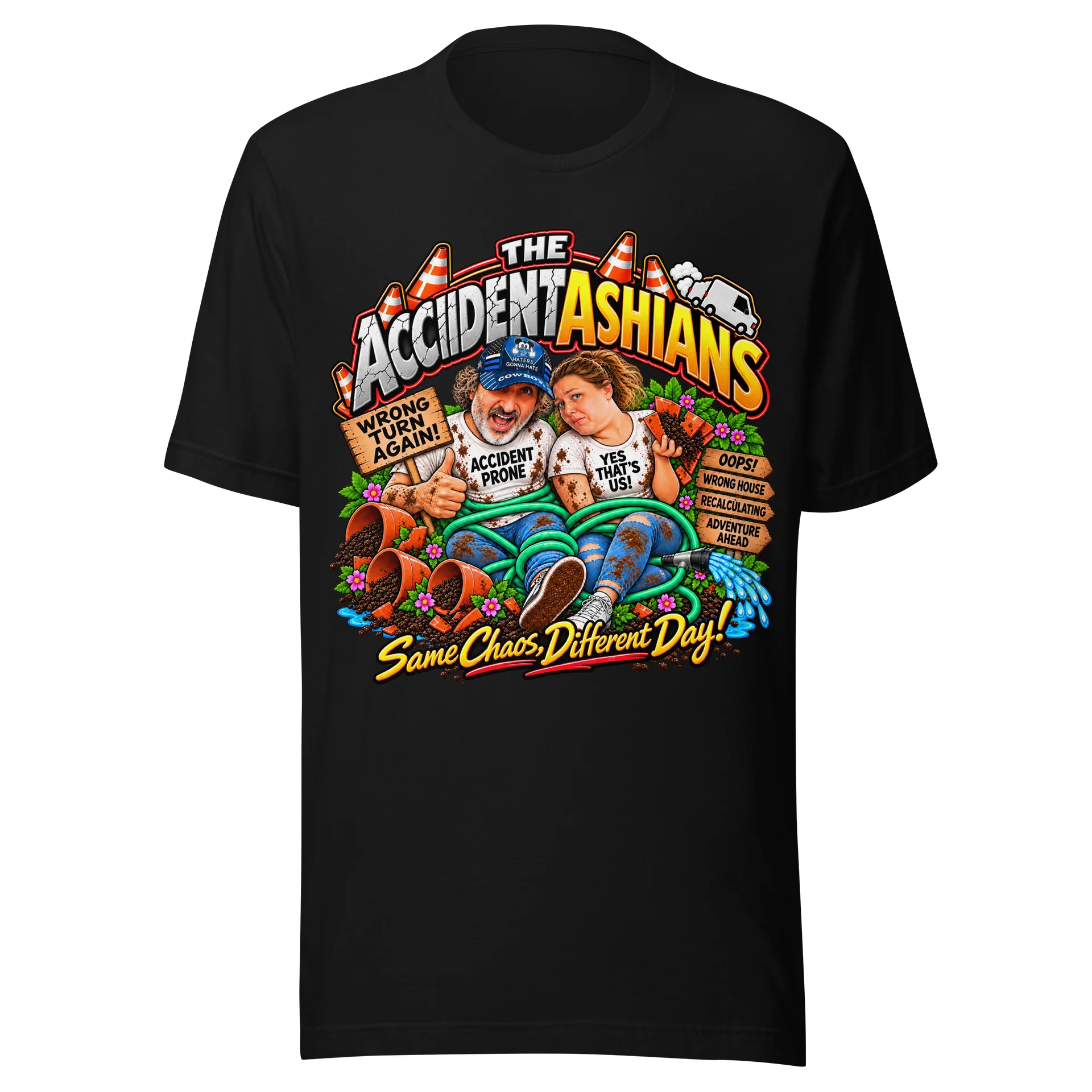 The Accidentdashians – Same Chaos, Different Day Tee product image (1)