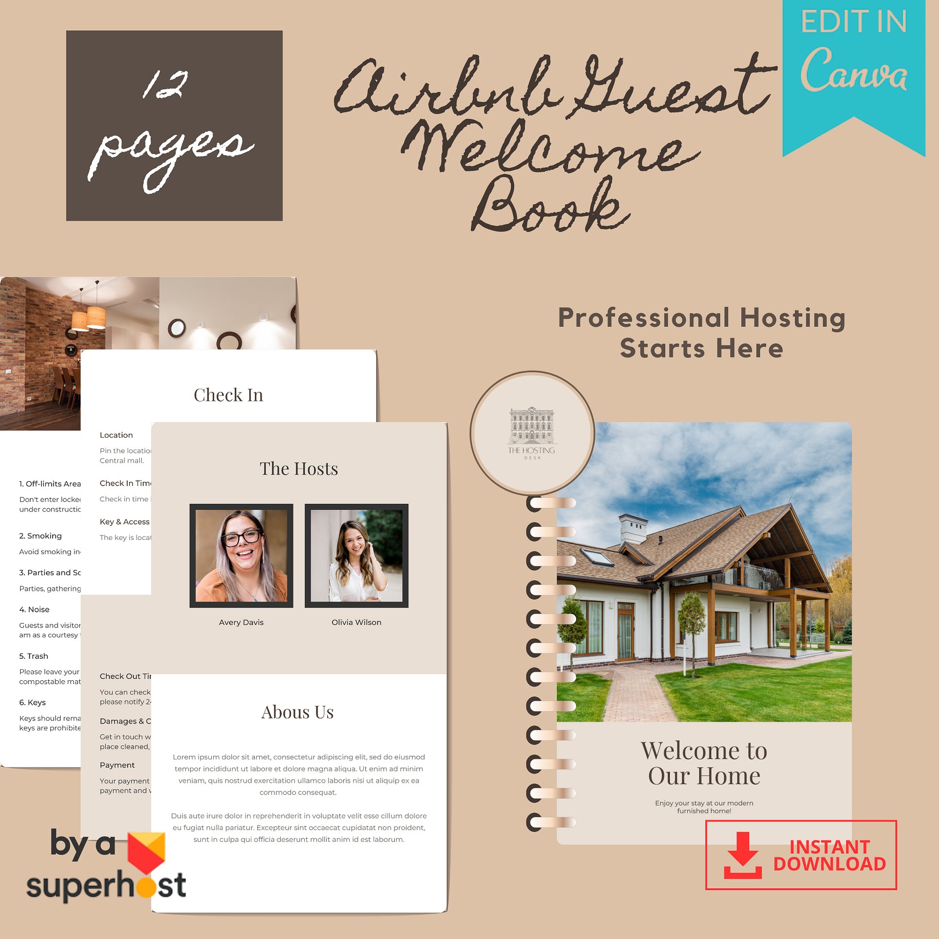 Airbnb Welcome Book Template product image (1)