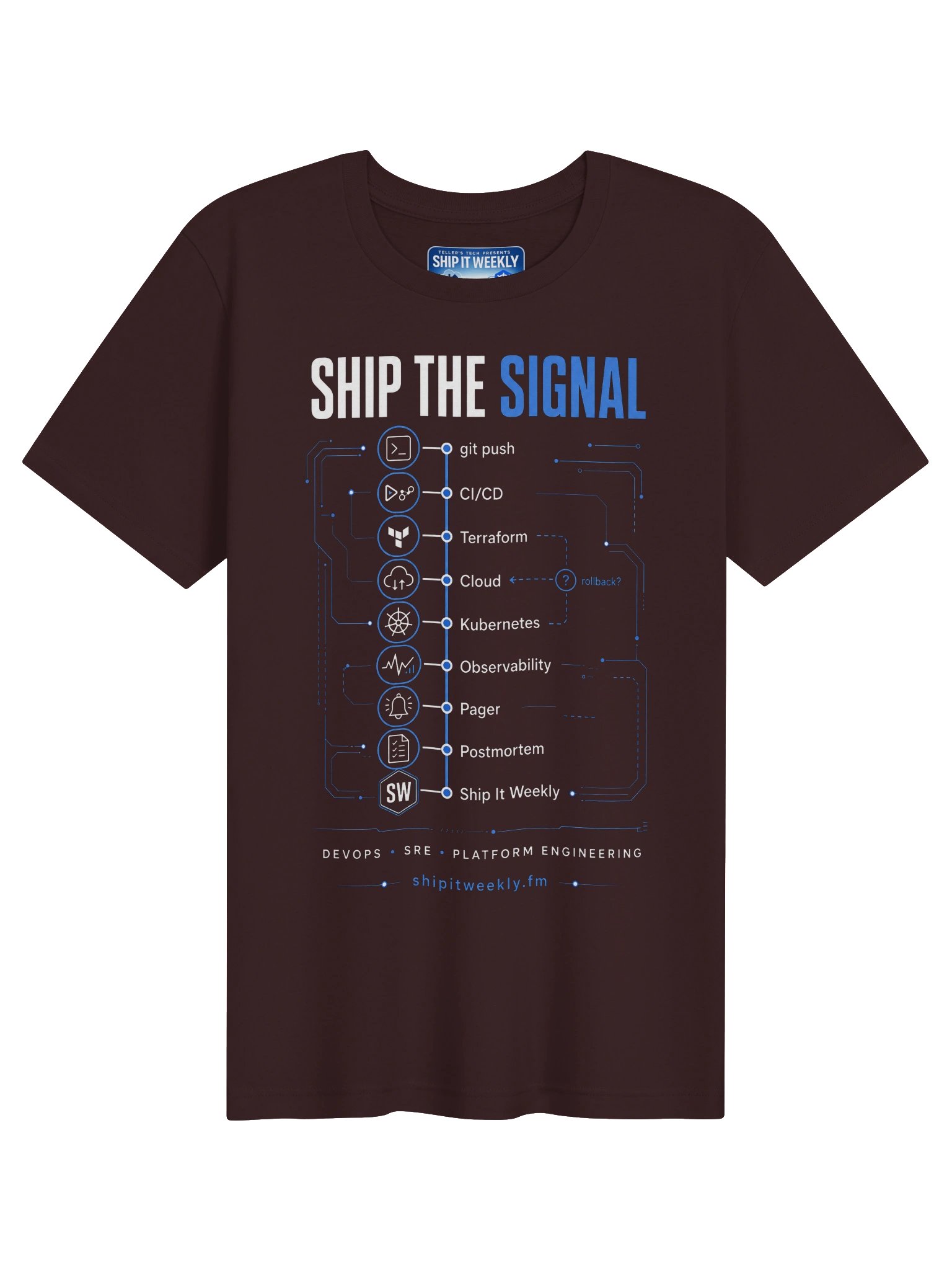 Ship the Signal | Ship It Weekly DevOps Tee product image (1)