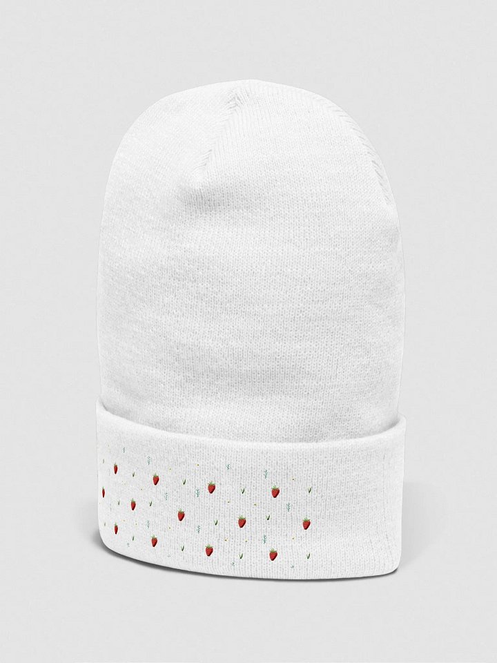 Strawberry Snowfall Winter Beanie product image (11)