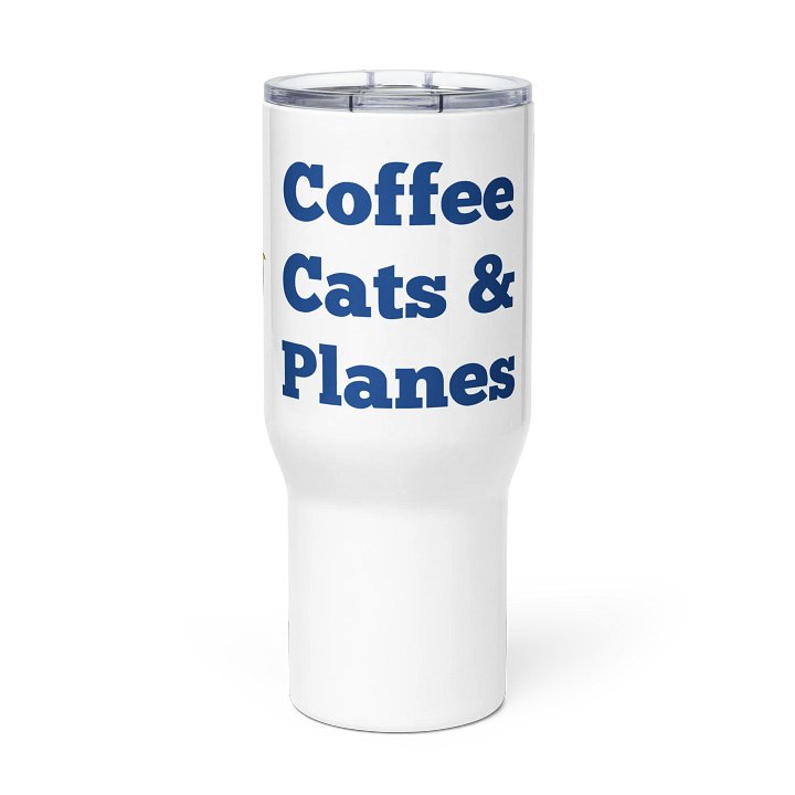 Coffee, Cats, and Planes Travel Mug product image (2)