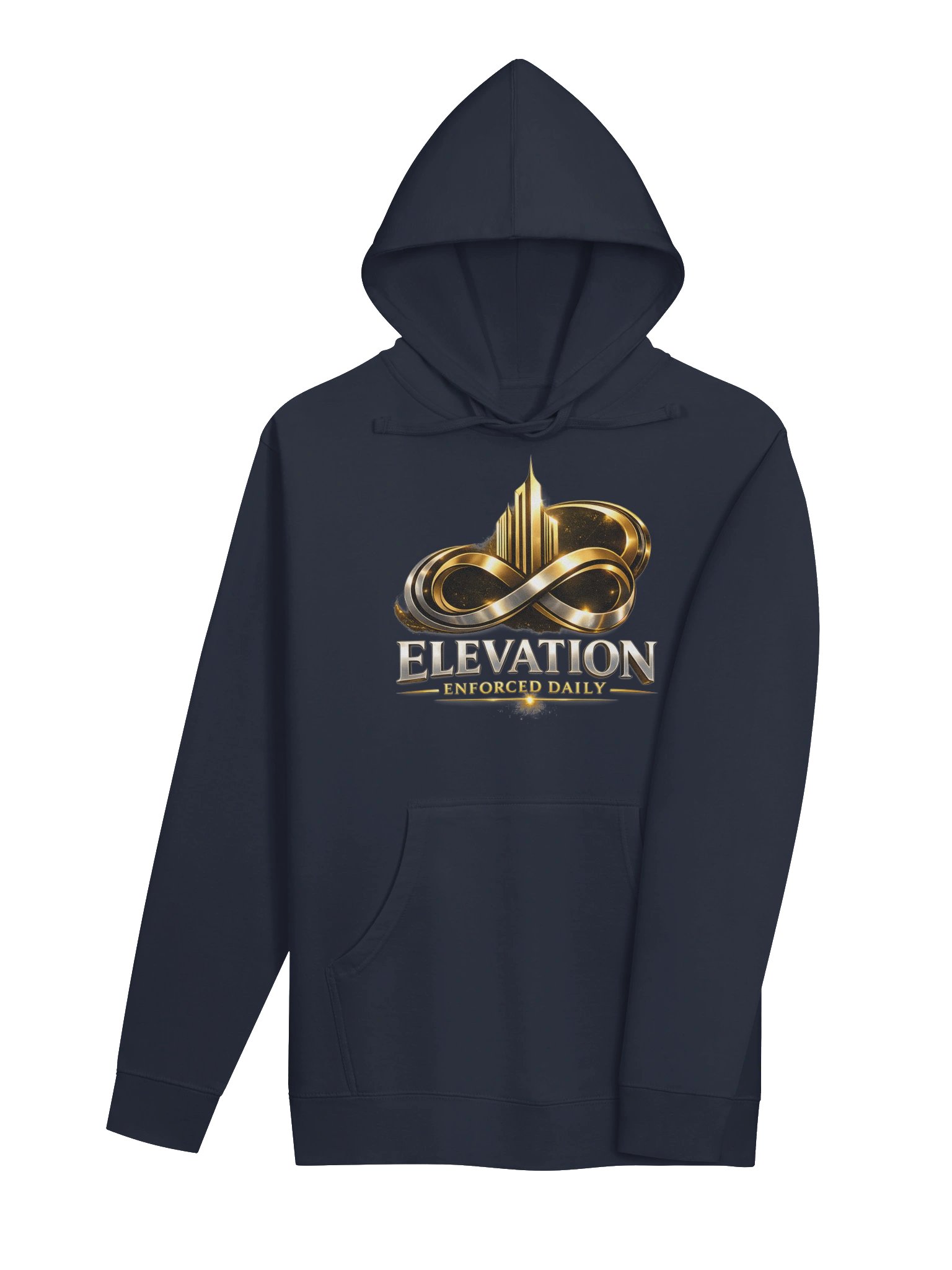 Elevation Enforced Daily — Midweight Premium Hoodie (Front Large Logo / Back Statement) product image (4)