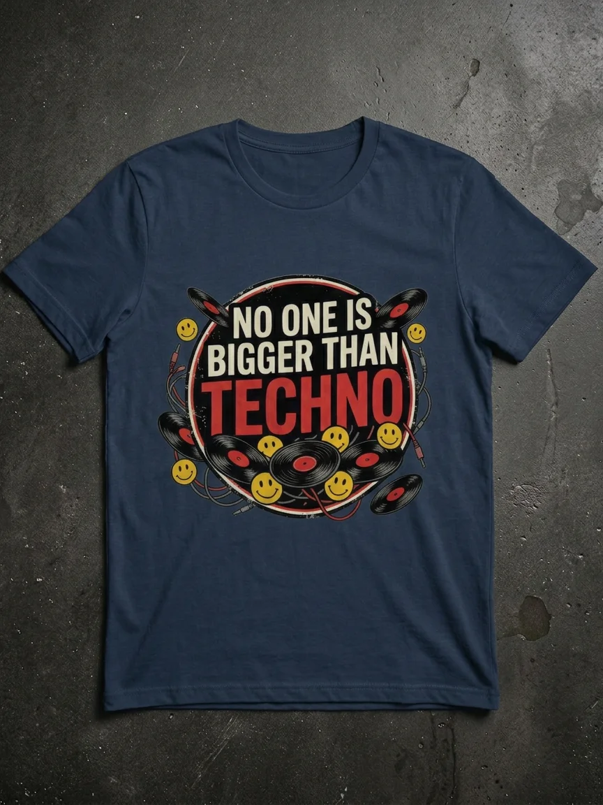 No One Is Bigger Than Techno Tee product image (1)