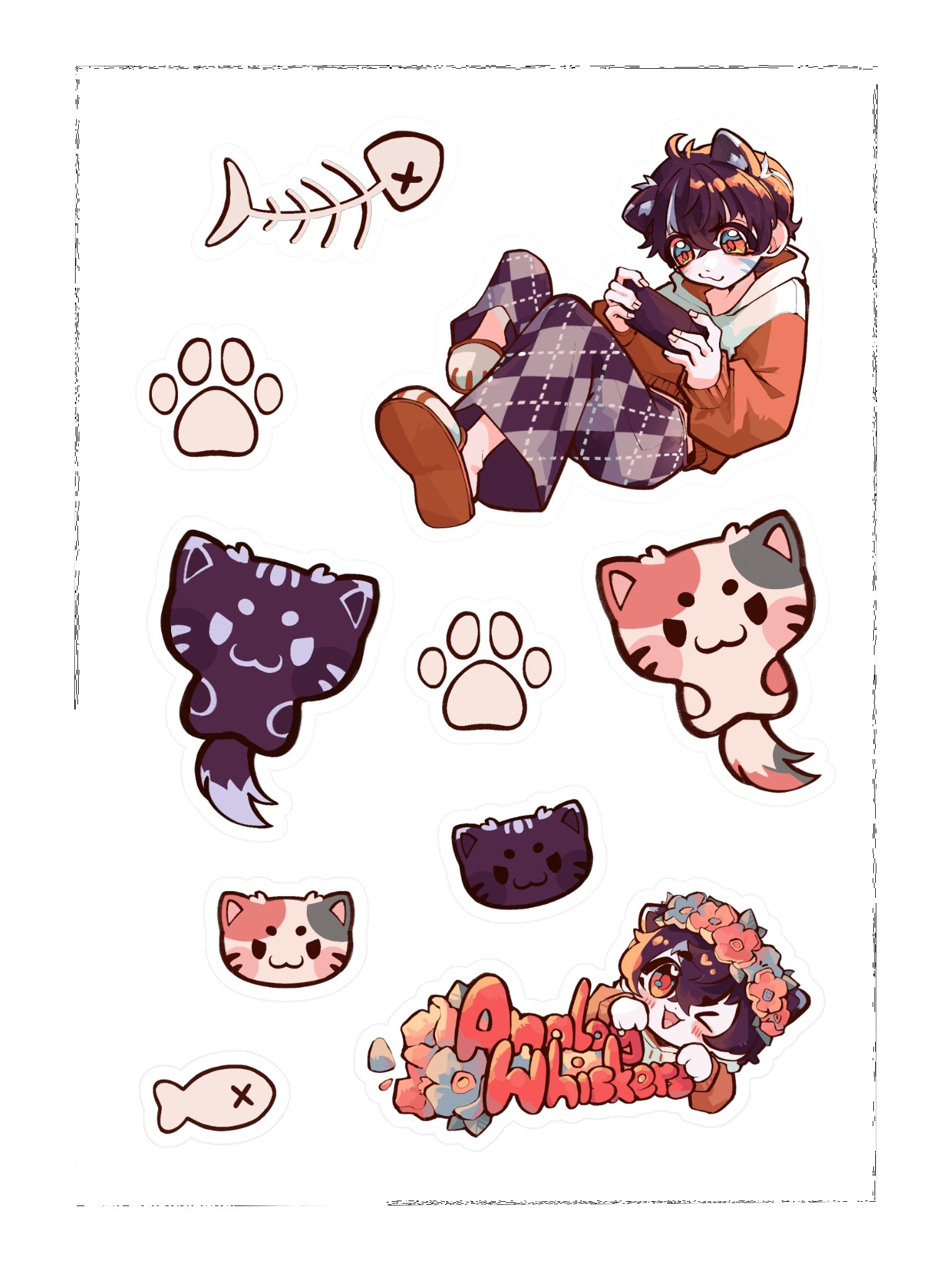 Gamer Cat Sticker Sheet product image (3)