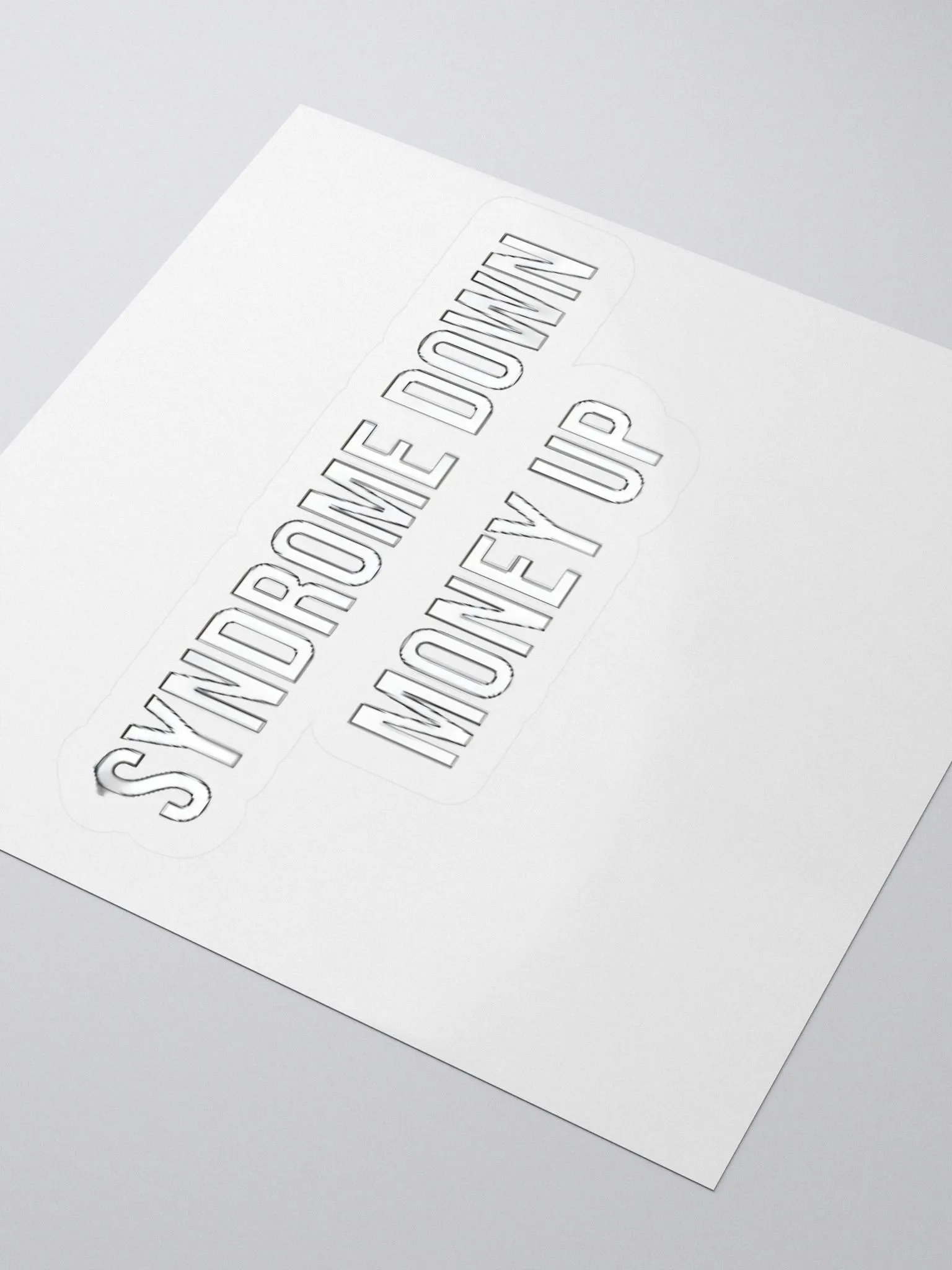 Syndrome Down Money Up Sticker product image (3)