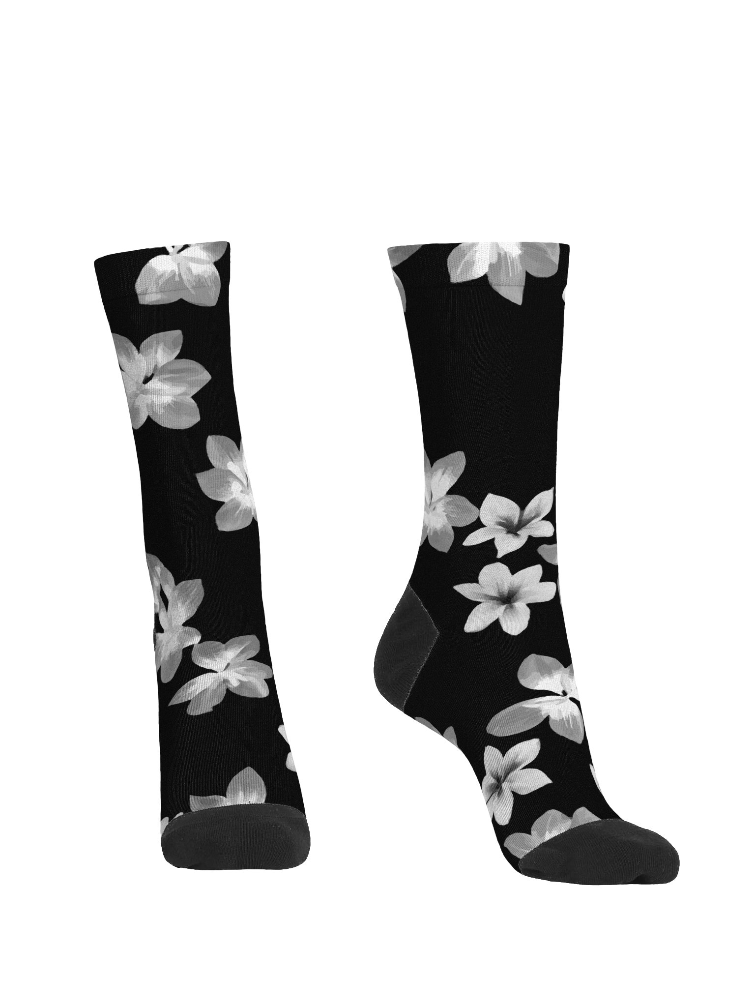Volcanic Ash - Caribbean Soufriere Flower Print | Premium Sustainable Crew Socks product image (3)