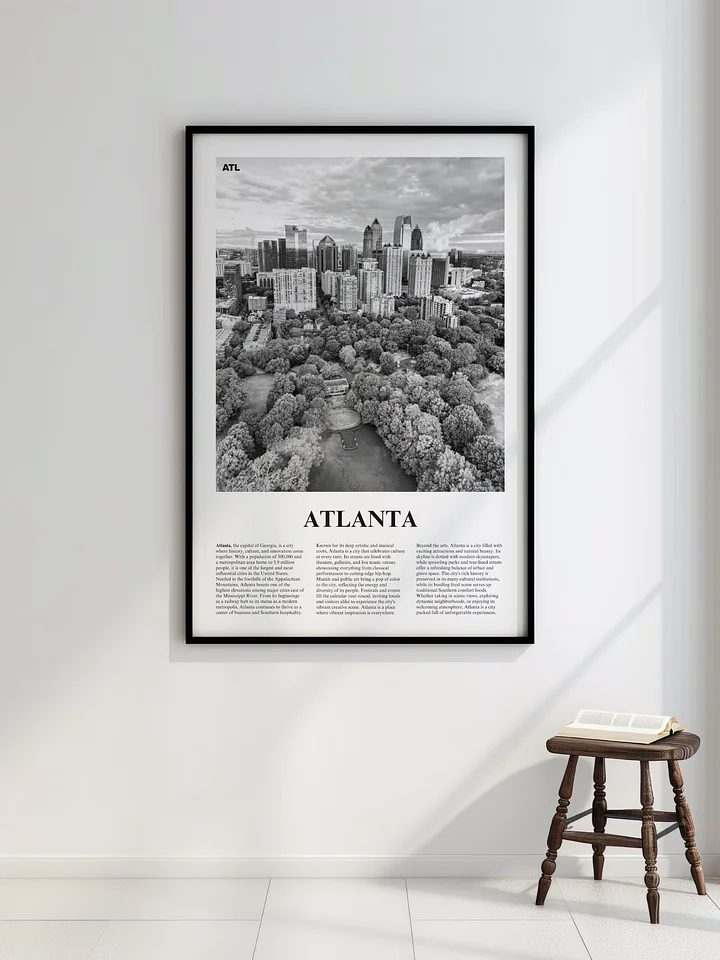 Atlanta 01 Newspaper Poster | Framed product image (8)